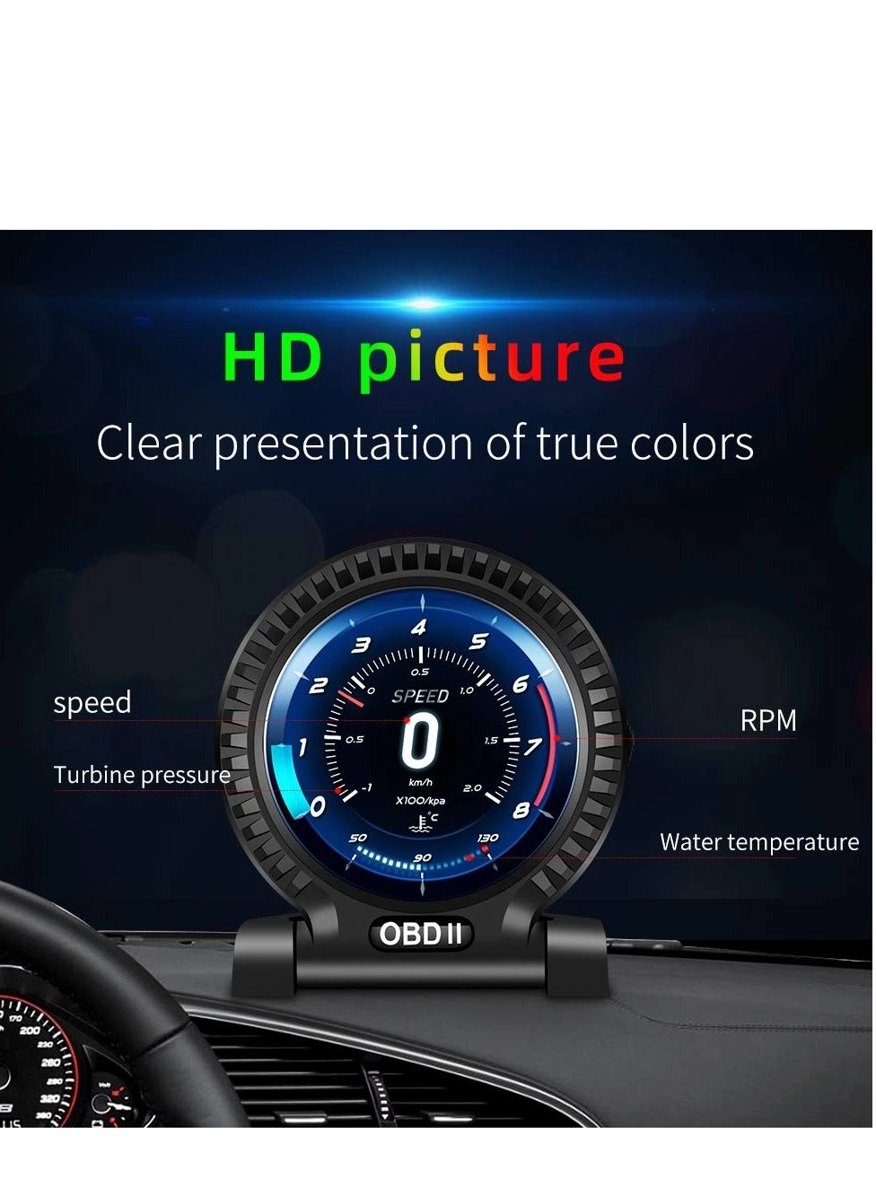 HUD F10 - OBD2 Black