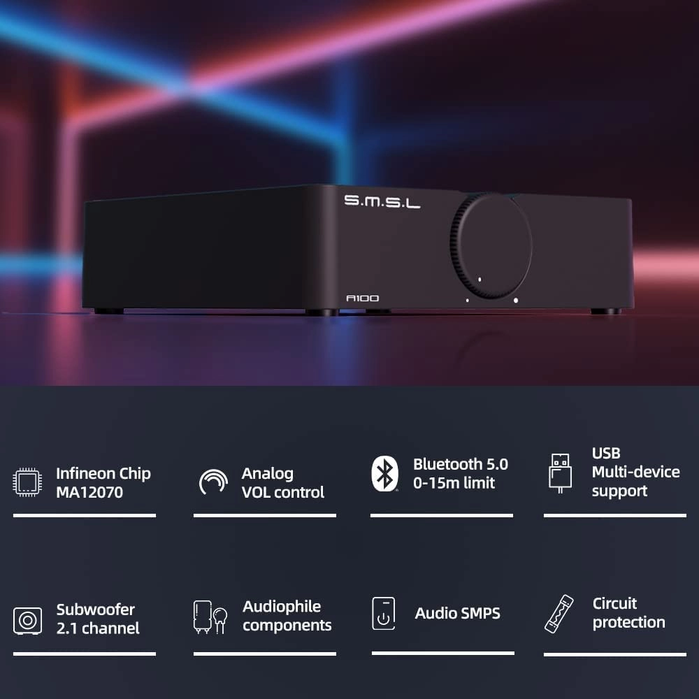 A100 - 2 * 80W Bluetooth 5.0 USB