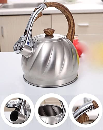 Stovetop Tea Kettle - Stainless Steel+nylon handle 2 Liters