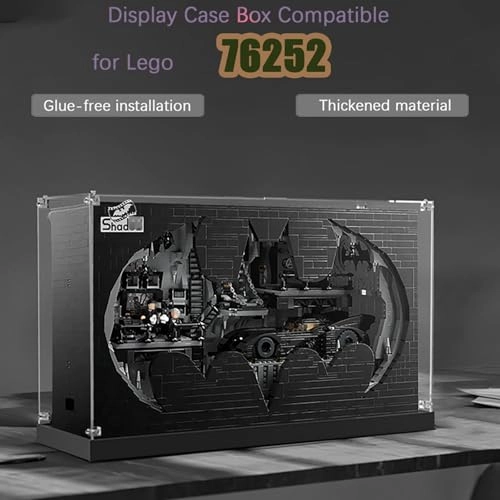 Acrylic Display Case - 55 x 18 x 33.5 cm Black