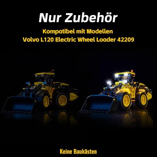 LED Light Set for LEGO Volvo L120 Electric Wheel Loader 42209 - Copper Line