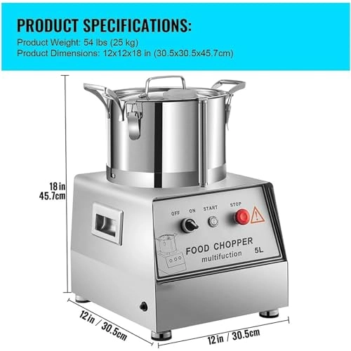 Electric Vegetable Chopper - 6L/9L/15L 1200W/1800W