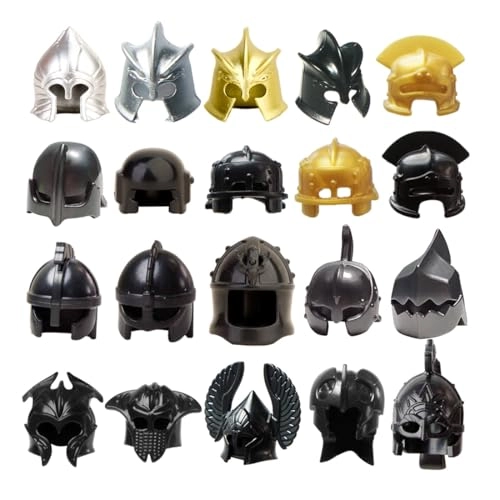 Mini Knight Figures Helmet Accessories - Acrylonitrile Butadiene Styrene Military 20