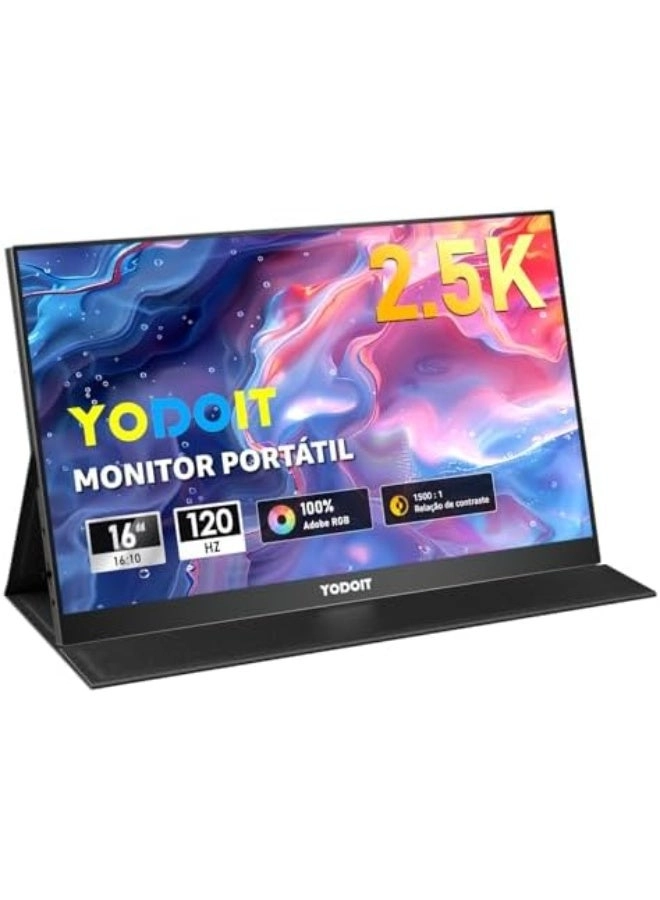 Yodoit Portable Monitor - 2.5K QHD 16"