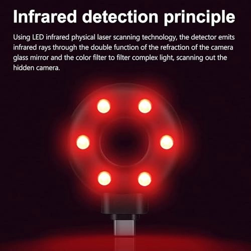HX13 - Hidden Camera Detector Portable Anti Spy Camera Finder