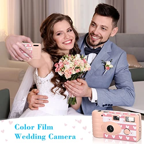 Disposable Camera - 3 Pack 35mm Pink with Flash