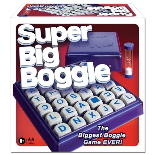 Super Big Boggle - 6x6 Grid 36 Letter Cubes 4 Minute Sand Timer