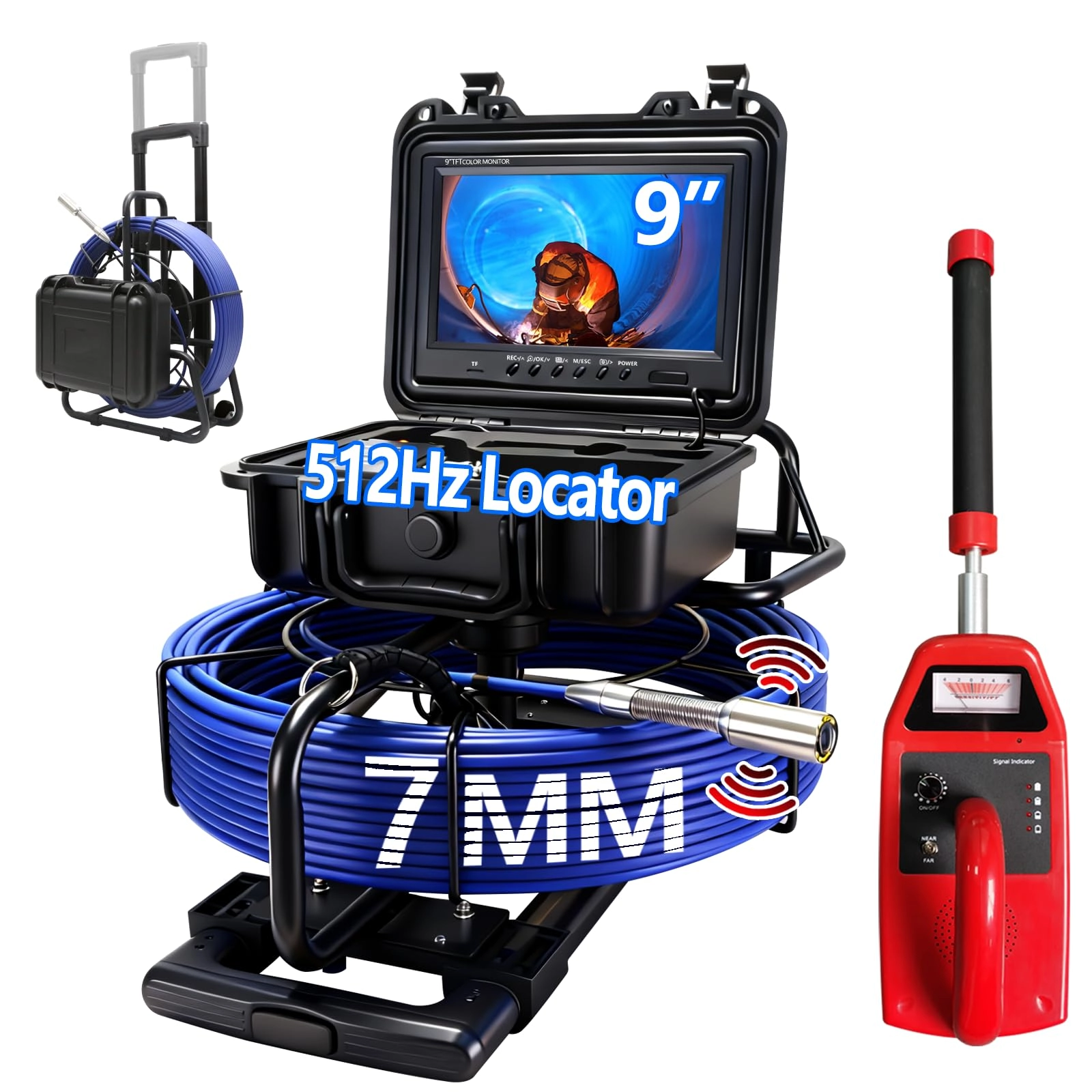 SHENZHEN BEYOND ELECTRONICS CO.,LTD Sewer Camera Probe - 50M 7MM