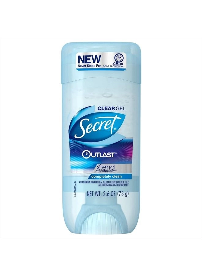 Outlast Antiperspirant and Deodorant Clear Gel - Completely Clean 200 gram