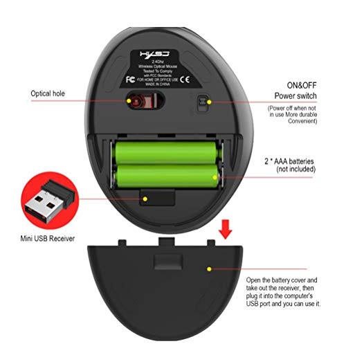 Vertical Ergonomic Mouse - USB