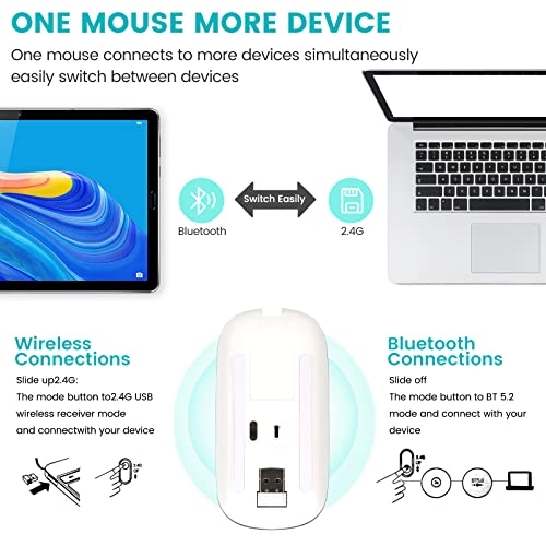 Dual Mode Silent Mouse - Wireless