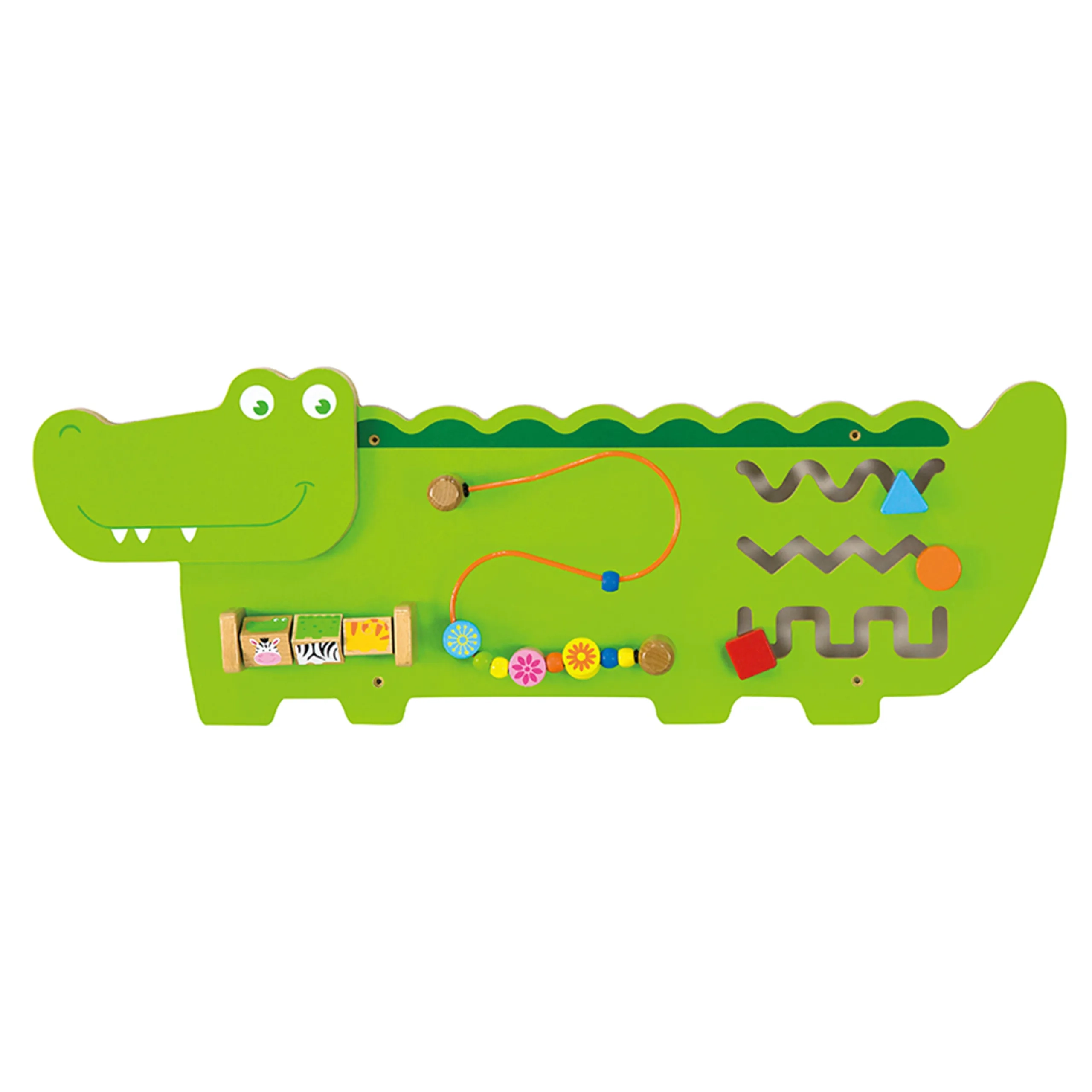 Viga Wooden Crocodile Wall Toy - 12 months+