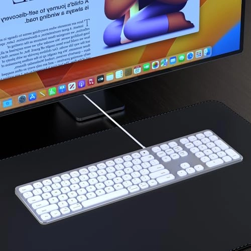 Backlit Keyboard for Apple Mac - US Wired