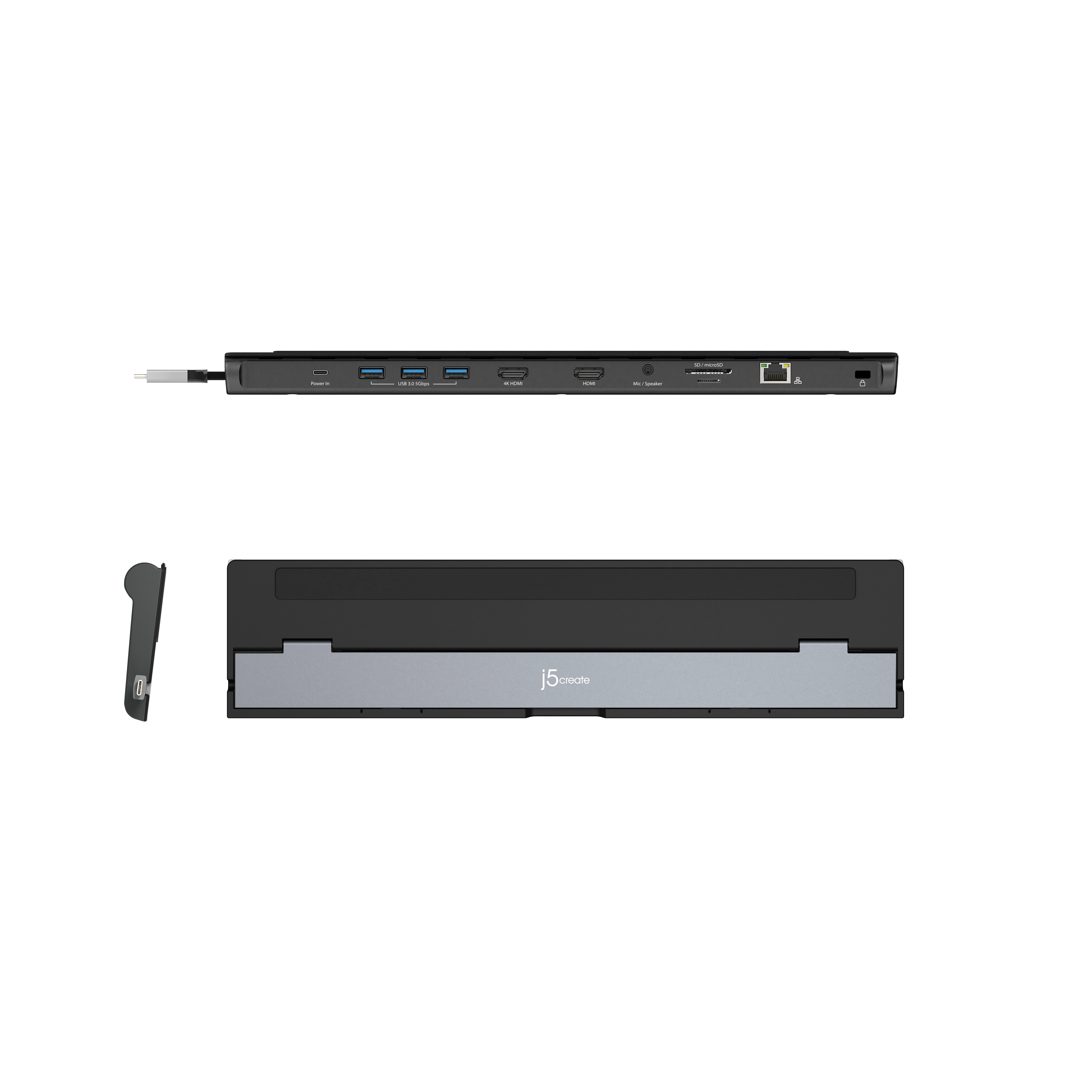 USB-C Dual HDMI Docking Station JCD542 - 4K + 1080p Dual HDMI PD 100W
