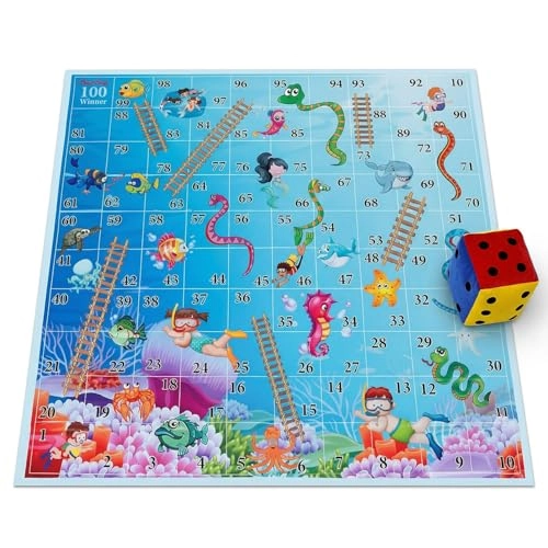 Atpata Funky Snakes and Ladders Mat