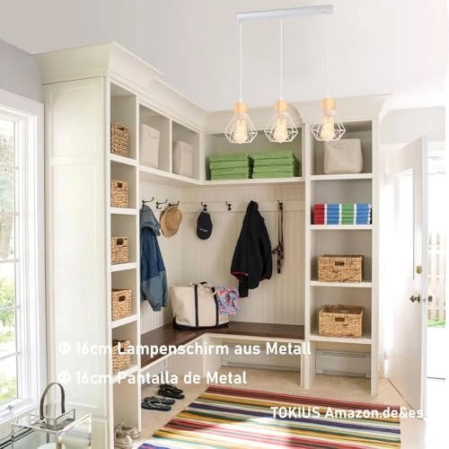 Pendant Lamp - 3-Bulb E27 16 cm