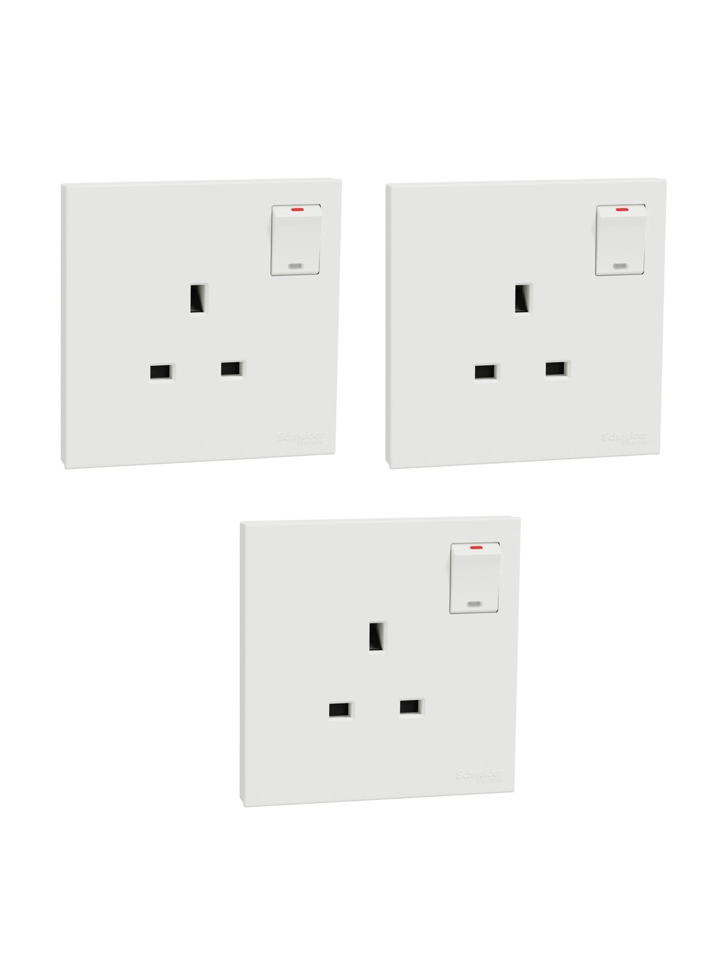 Schneider Electric AvatarOn E8315N 13A 1-Gang 1-Way Switch - 3 pcs
