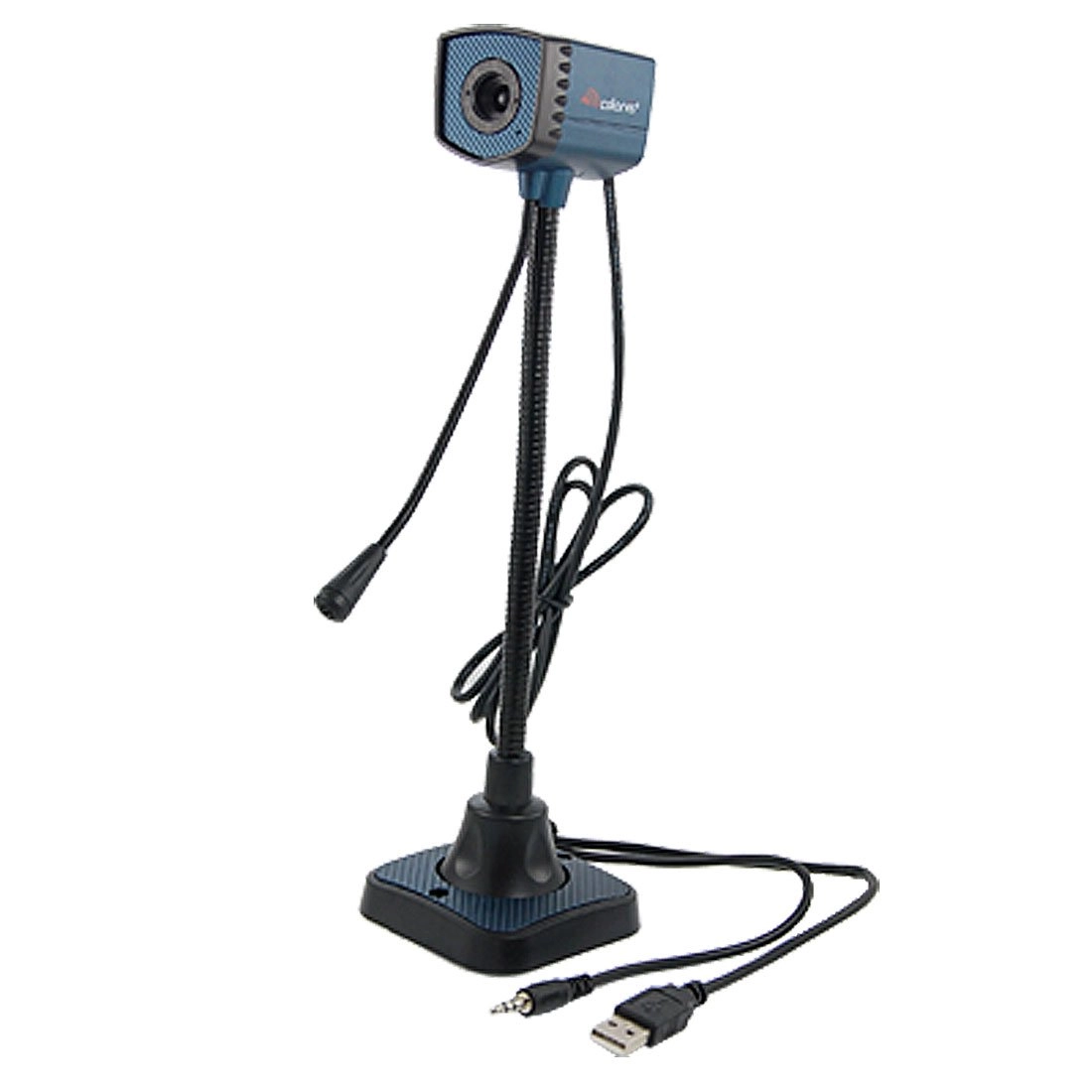 3.5mm Stereo Connector USB Head Flexible Neck Camera Webcam USB+3.5mm-Mini-Jack Microphone