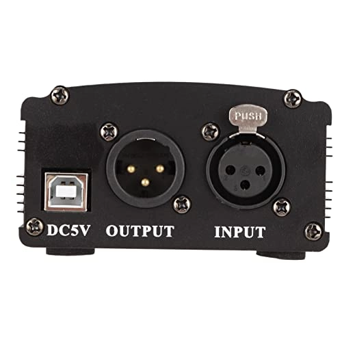 48V Power Supply USB+XLR Microphone with XLR 3 Pin Cable and USB Cable