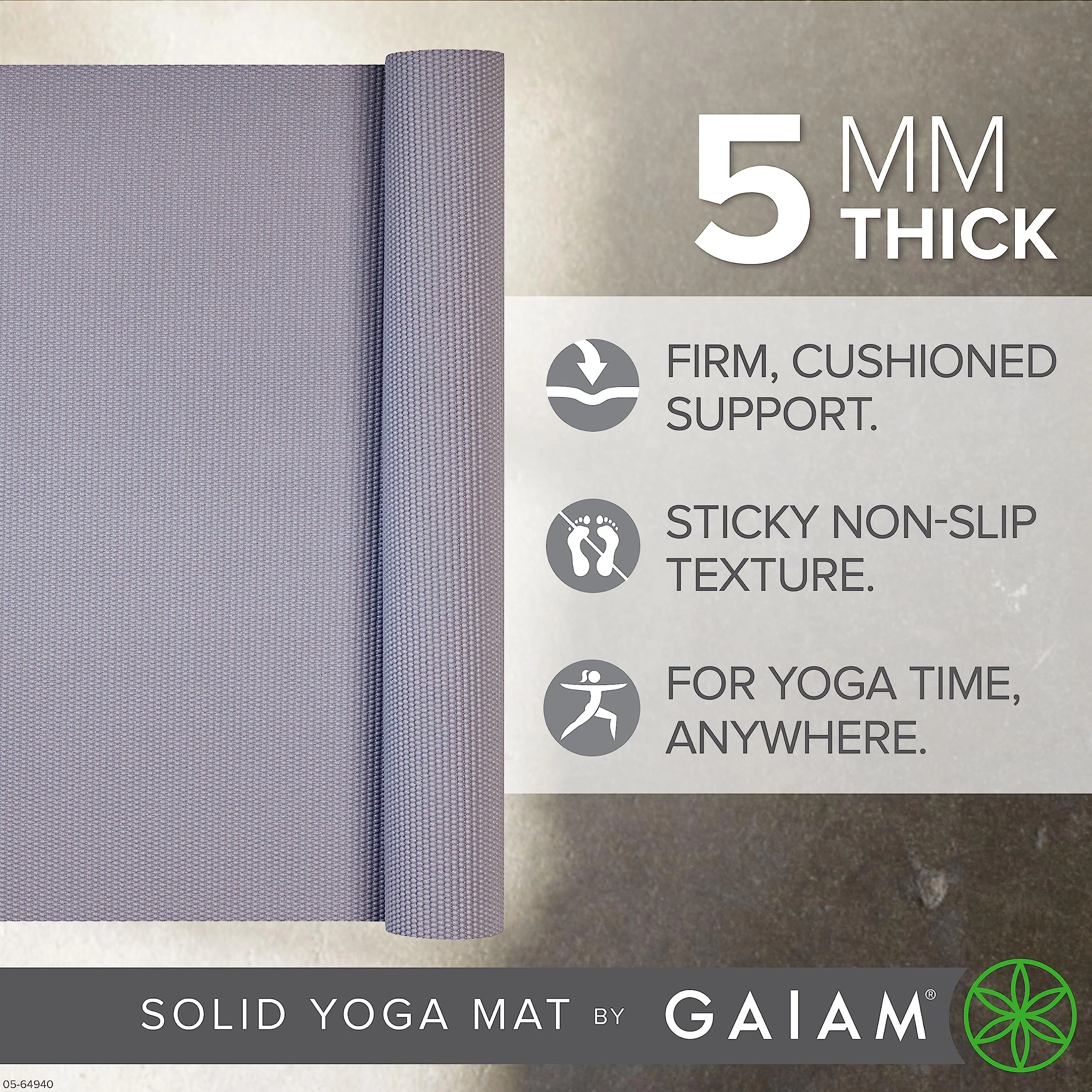 Yoga Mat - Polyvinyl Chloride 5mm