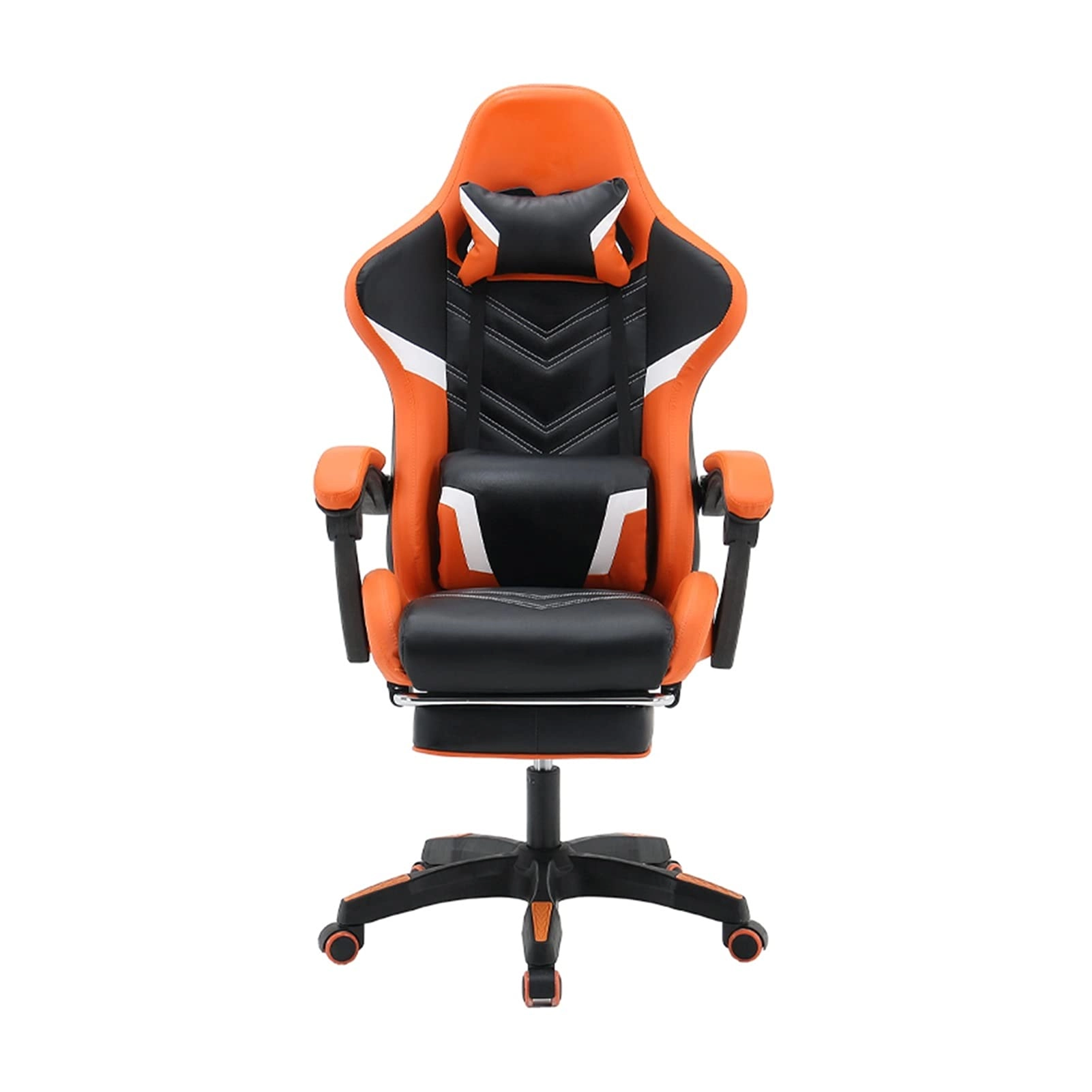 Desk Chair - PU Leather Brown High Back
