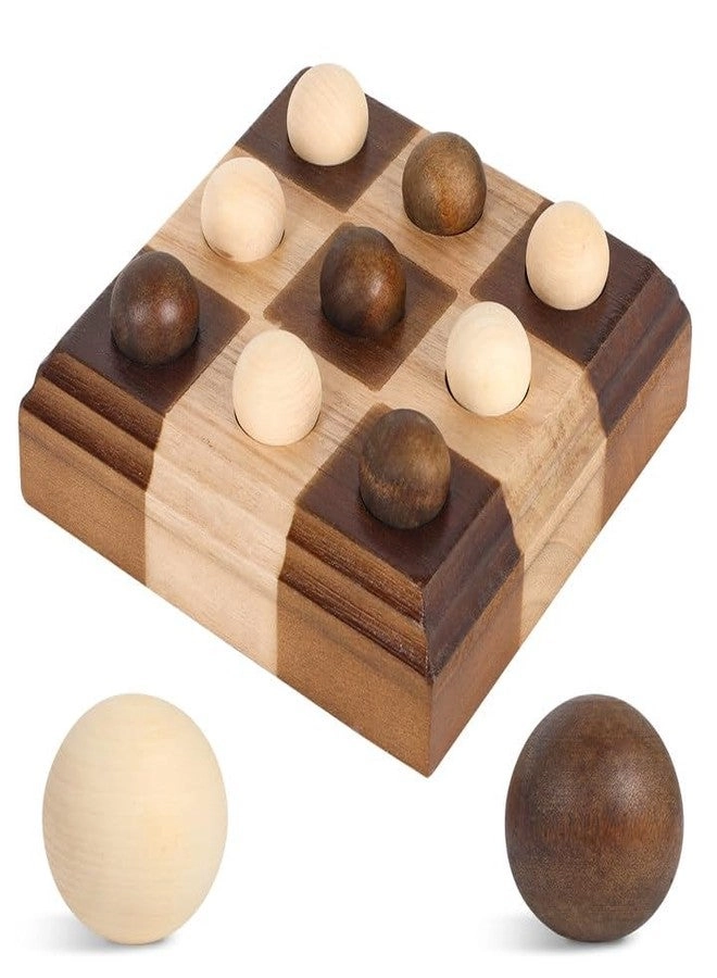 Kuabiz Tic Tac Toe Board - Wooden Decor