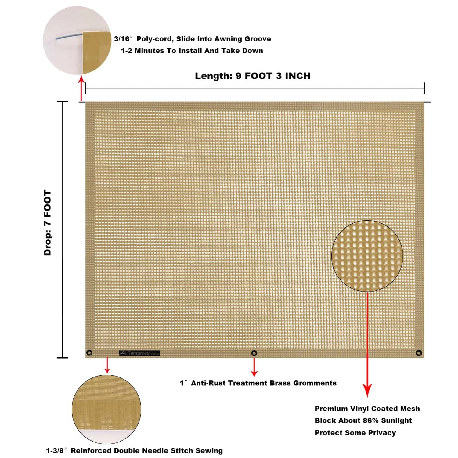 RV Awning Side Shade