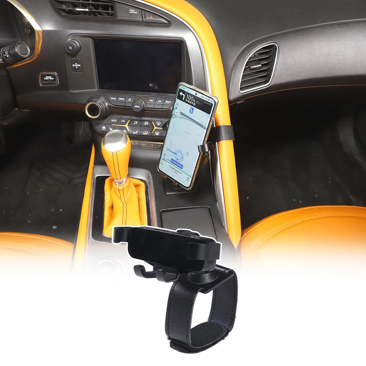 JONKOKO Car Central Control Armrest - Corvette C7 2014-2019