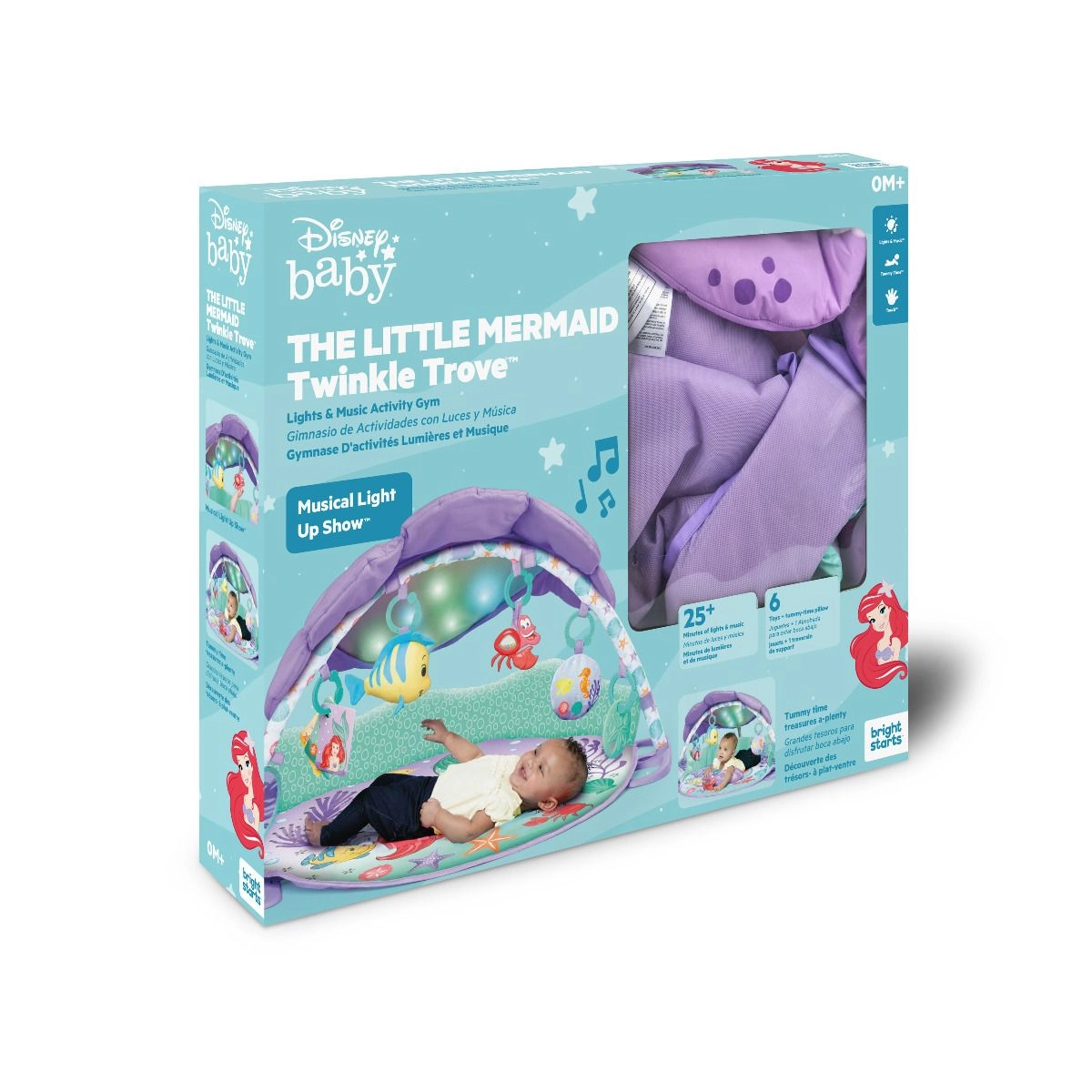 Twinkle Trove Lights & Music Activity Gym - Mermaid 0 month