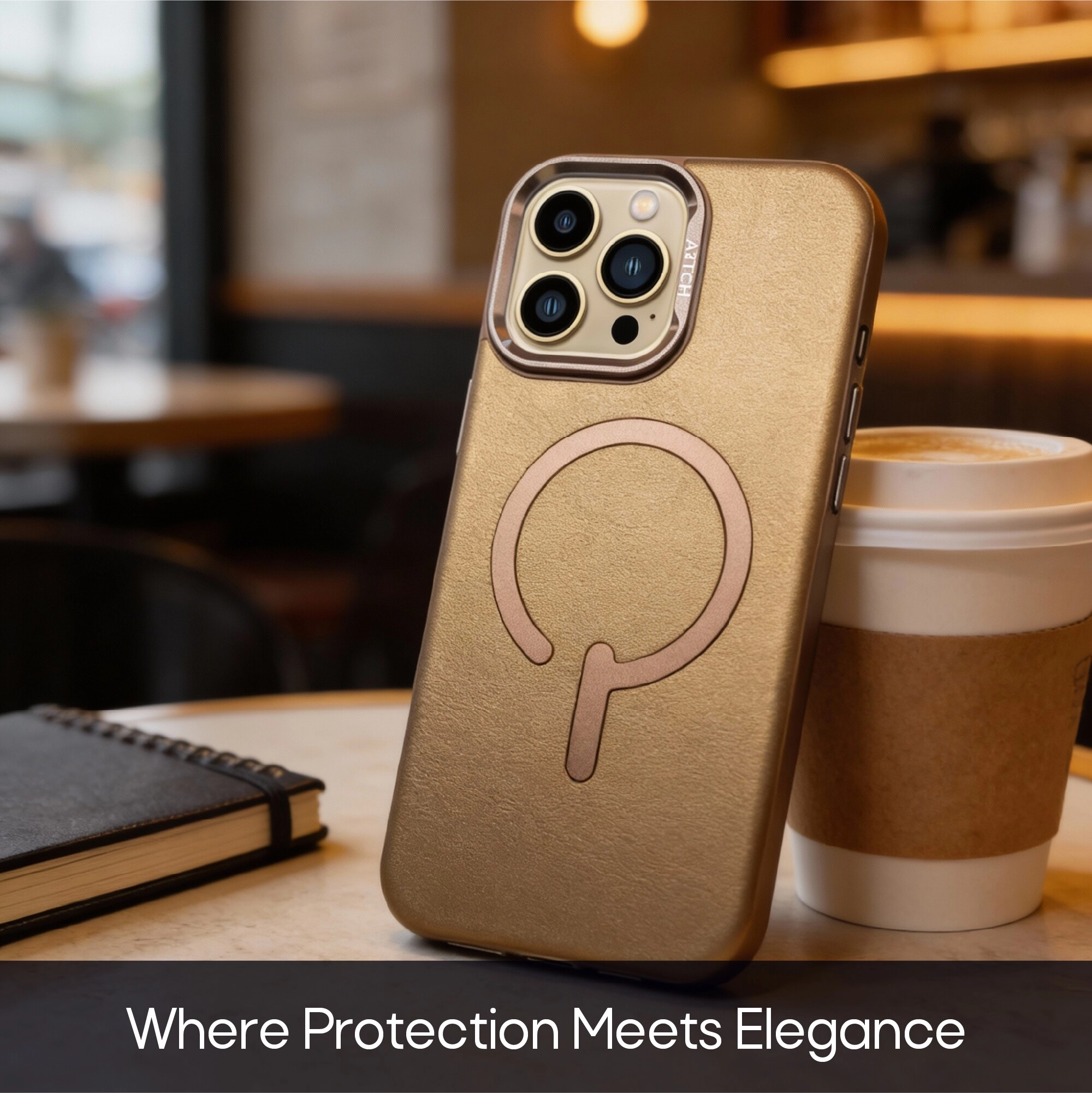 Leather Kickstand Case for iPhone 13 Pro Max