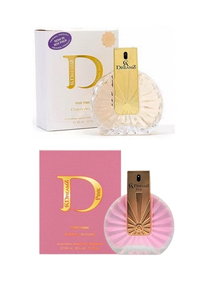 CHRIS ADAMS Dreamz Pink - Eau de Parfum 100ml + Dreamz White - Eau de Parfum 100ml