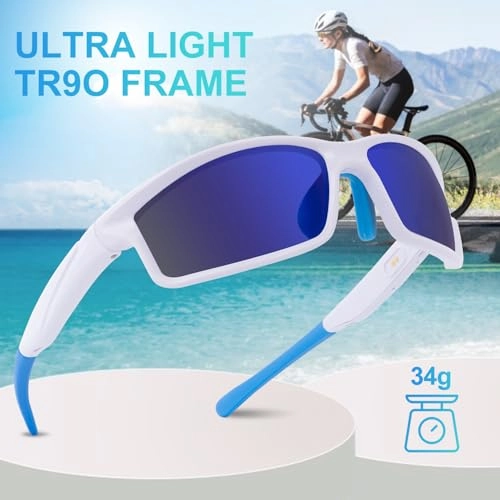 Polarized Sports Sunglasses - Blue