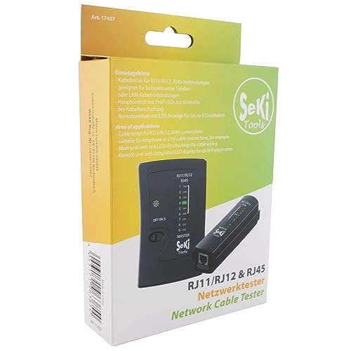 Network Tester - RJ11 RJ12 RJ45 continuity short circuit wire reversal