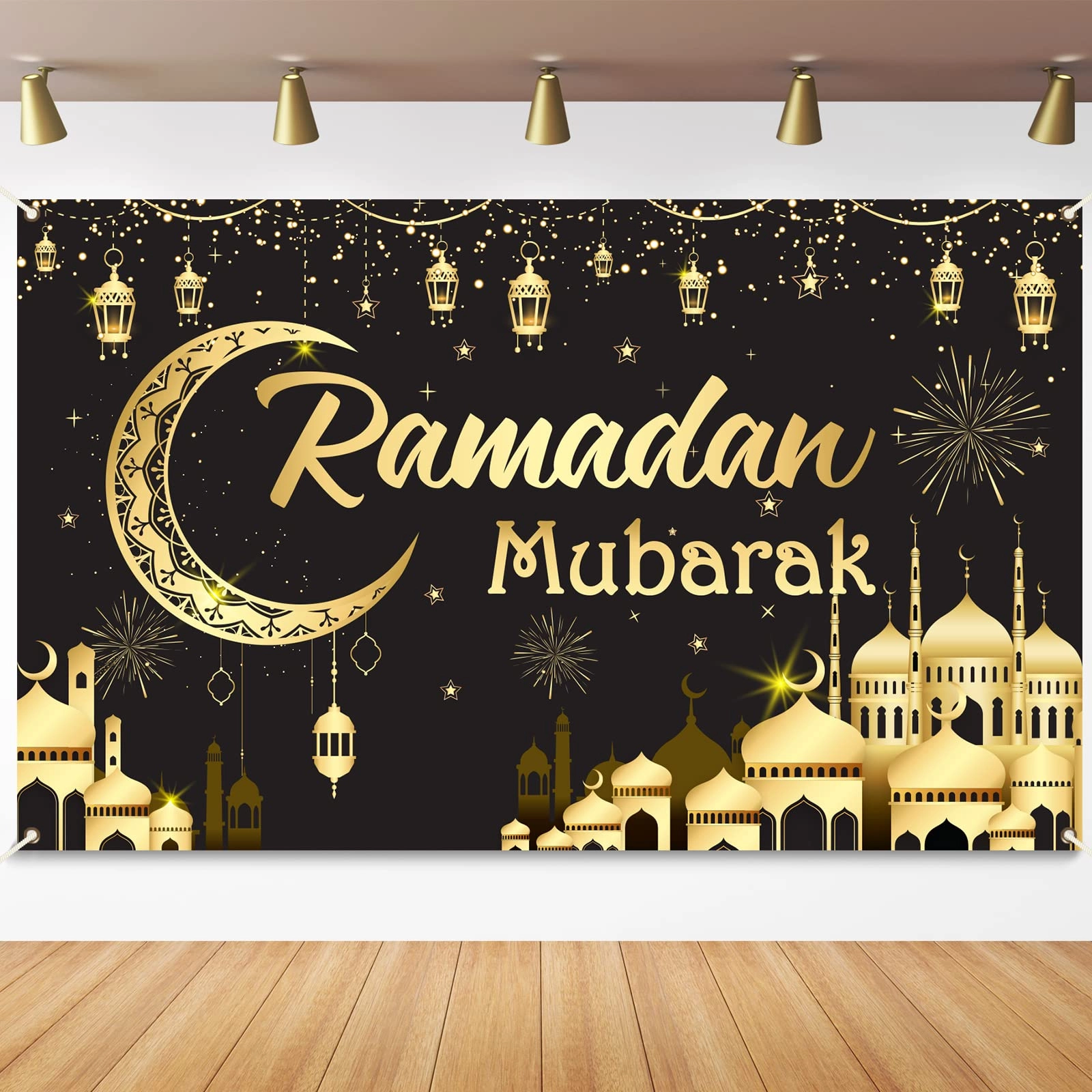 Ramadan Kareem Photo Booth Backdrop - 1pc