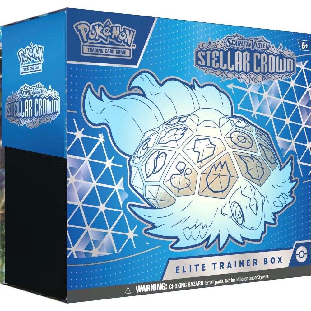 Scarlet & Violet (SV07) Stellar Crown Elite Trainer Box - 9 Pokémon TCG: Scarlet & Violet Stellar Crown booster packs 65 card sleeves