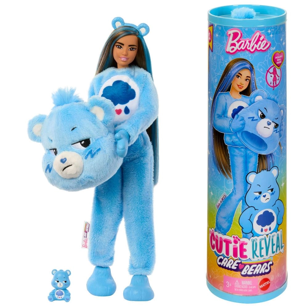 Barbie Grumpy Bear Chelsea Doll - Cutie Reveal Brunette Ages 3+