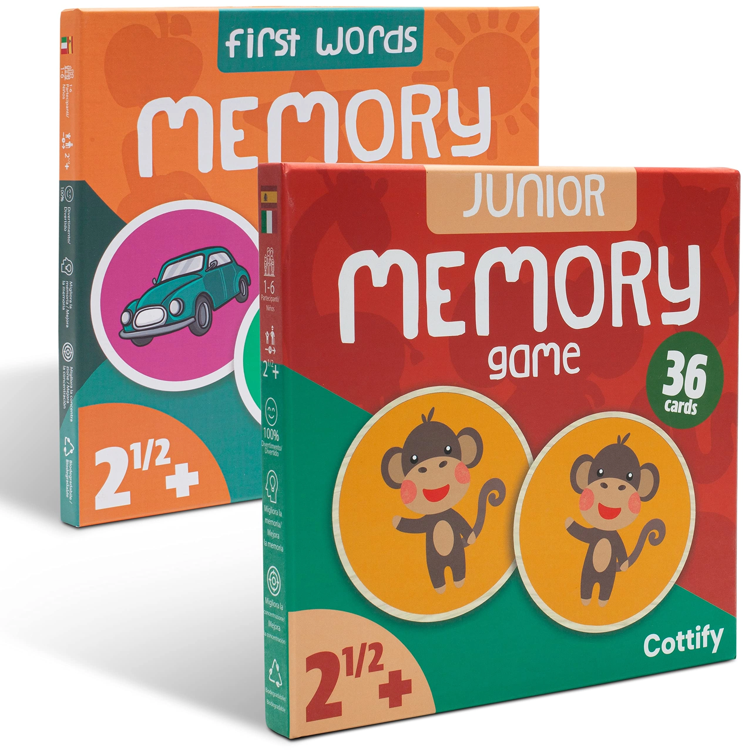 Cottify Memory Matching Game - 30 months and up 72 pieces