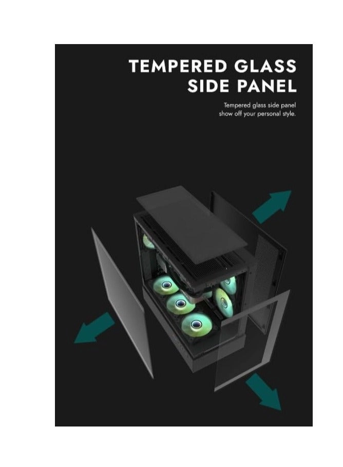 DPX90 - Tempered Glass Panels Mid Tower