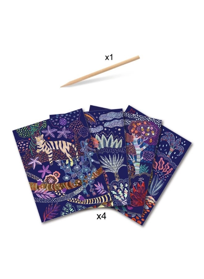 Lush Nature Scratch Cards - 5+ Years 4 pieces