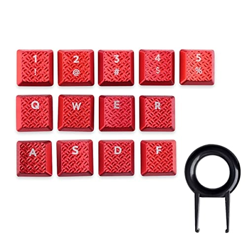 13pcs key Texture Tactility Backlit Keycaps Replacement - 13 Keys Compatible for Logitech G813/G815/G913/G915 TKL RGB Mechanical Gaming Keyboard