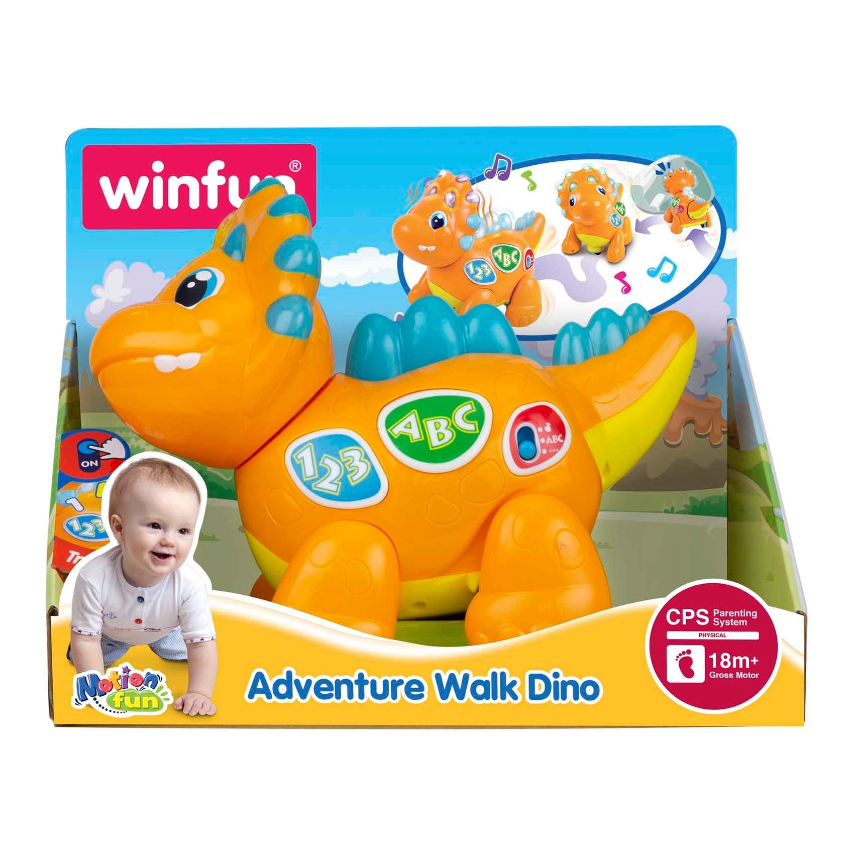Walk With Me Dinoboo - 18 M+ 3 AA batteries required.