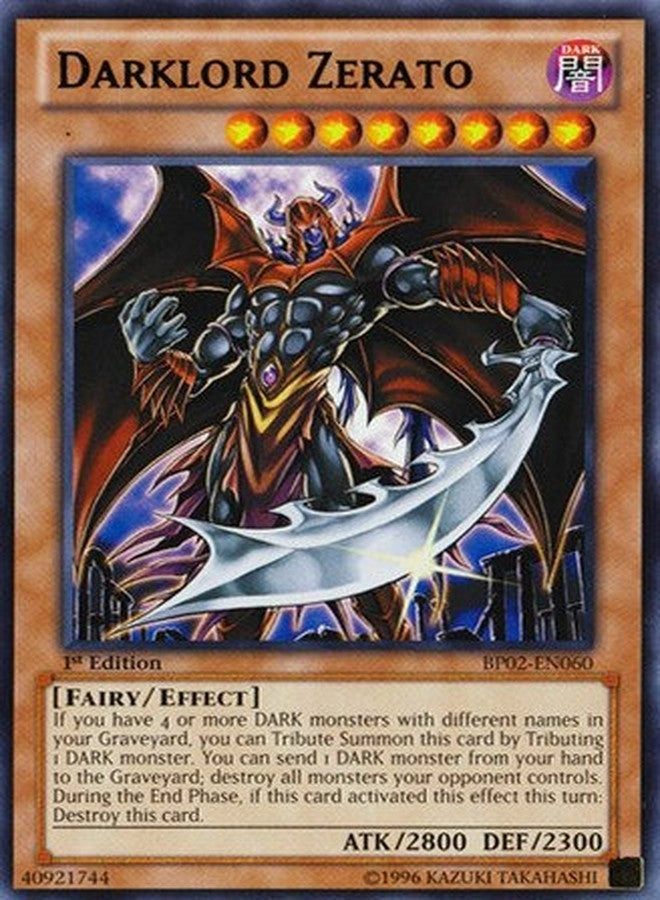 Yu-Gi-Oh! Darklord Zerato BP02-EN060 - Battle Pack 2: War of The Giants 1st Edition Rare