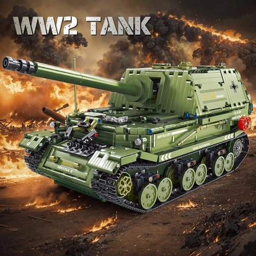Tank Destroyer - WW2 Army Tank 2436 pcs