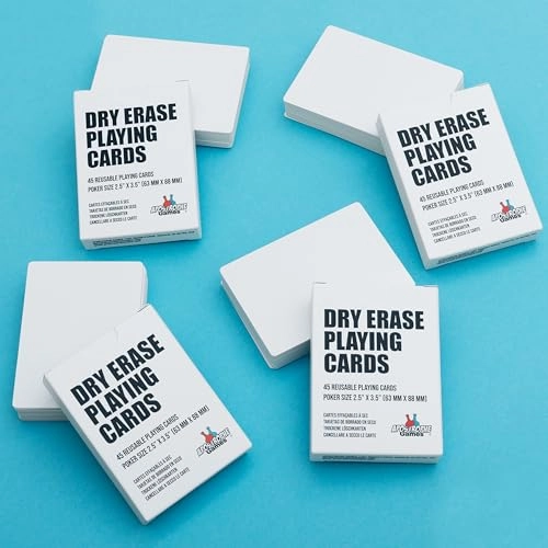 Dry Erase Blank Playing Cards
