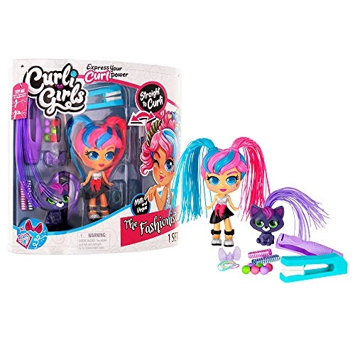 Basic Fun Milli The Fashionista Deluxe Hairstyling Doll - MagiCurl Hair + Vogue Cat Ages 3+