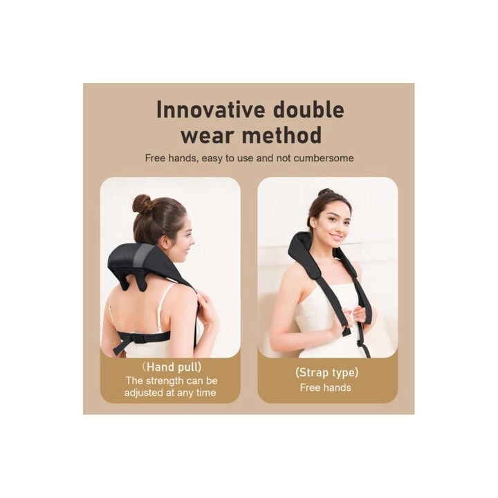 Heated Hand-Shaped Portable Rechargeable Massager - Neck Back Leg Shoulder