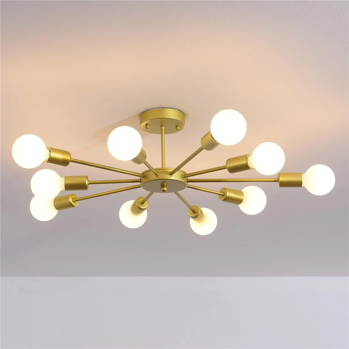 Modern Sputnik Chandeliers - Dimmable