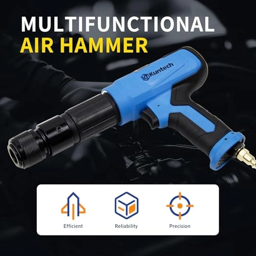 Pneumatic Chisel Hammer - 2500 Blows/min 7PCS Kit