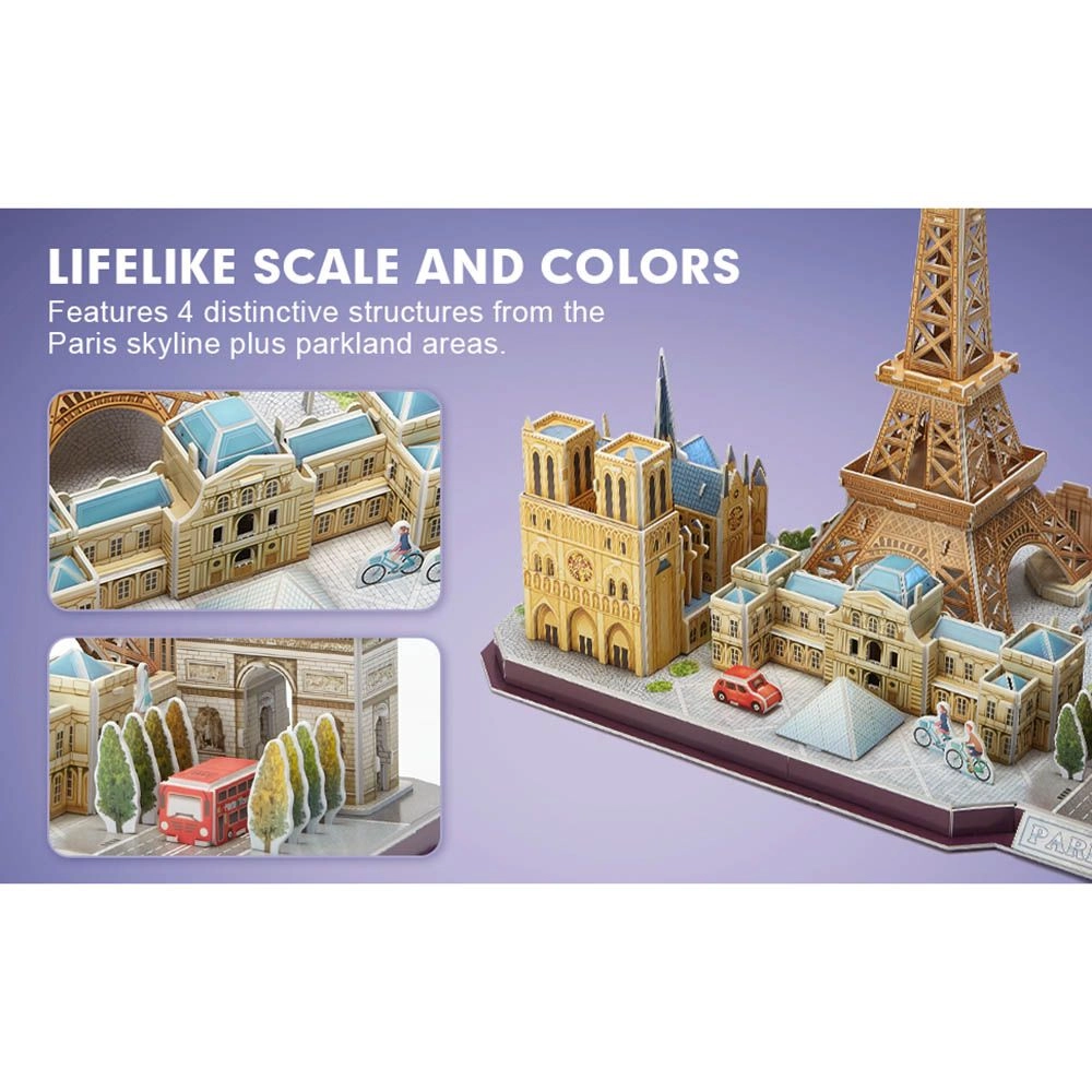 City Line Paris 3D Puzzle (ALGT-MC254H) - 114 pcs