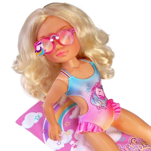 Nancy Fashion Doll - magic towel long blonde wavy hair Ages 3+